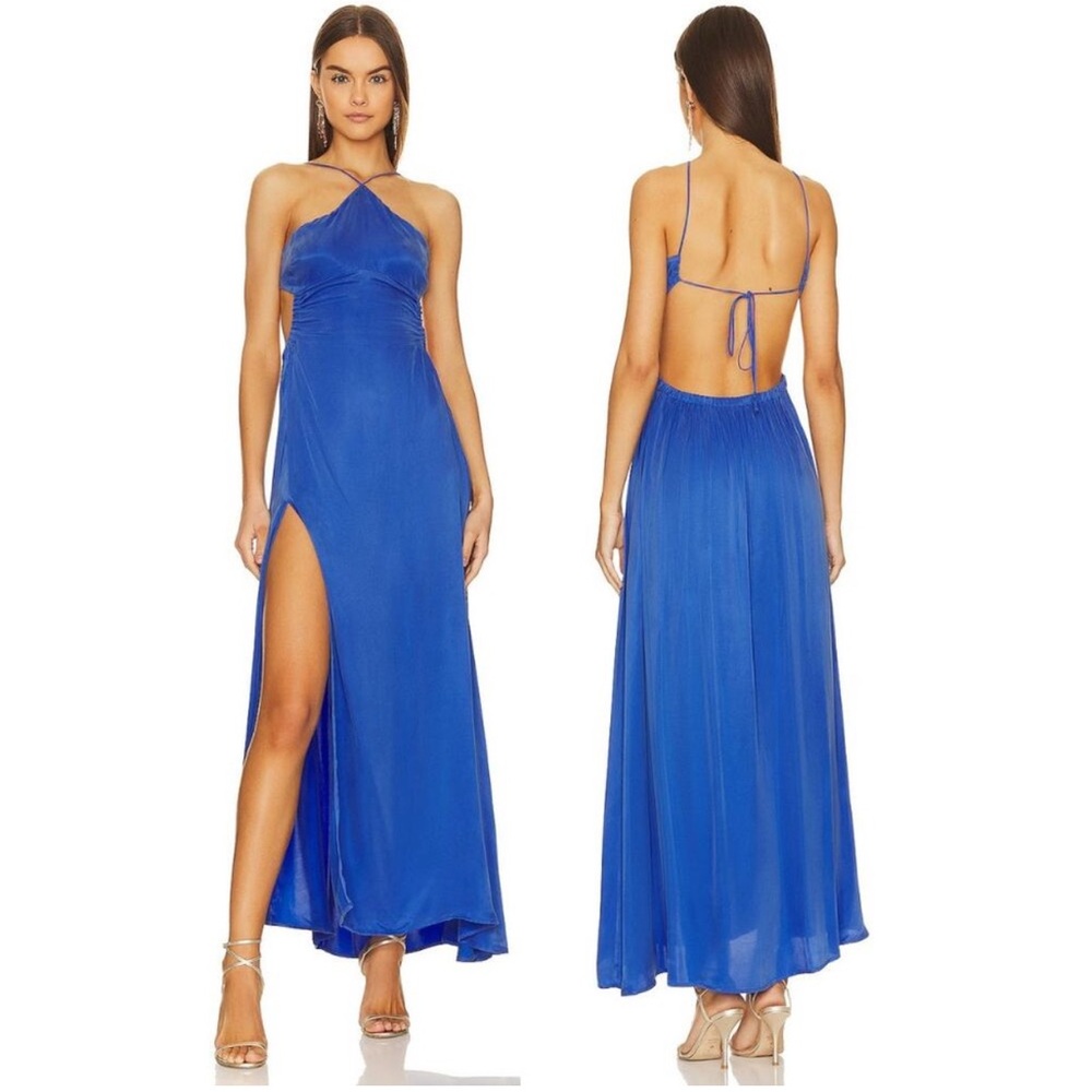 For Love and Lemons Blue Maxi Dress